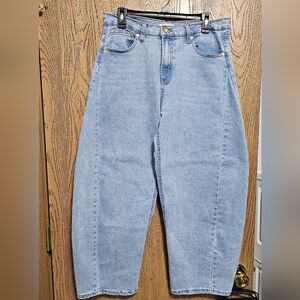 Oat Light Blue Barrel Leg Women’s Jeans